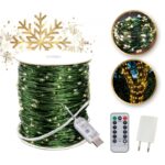Zewnętrzne/ wewnętrzne lampki choinkowe drucik 500 LED 50m, ciepłe białe LAMP36CB