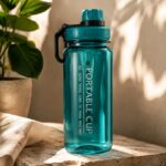 BUTELKA NA WODĘ BIDON NA SIŁOWNIĘ FITNESS 600ml przenośny mały BD05 - obrazek 2