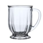 Filiżanka szklanka ryflowana duża 500 ml 1szt SZK159 - obrazek 4