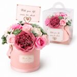 Flower box, bukiet zapachowych kwiatów mydlanych w pudełku 21х22cm BUK10R