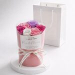 Flower box, bukiet zapachowych kwiatów mydlanych w pudełku 7szt. BUK27F - obrazek 2