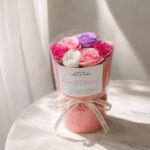 Flower box, bukiet zapachowych kwiatów mydlanych w pudełku 7szt. BUK27F - obrazek 5