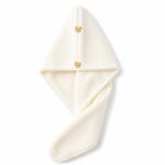Ręcznik, kapturek, turban do włosów, bardzo chłonny, biały 65x25 cm REC60B - obrazek 2