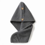 Ręcznik, kapturek, turban do włosów, bardzo chłonny, grafit 65x25 cm REC60GRAF - obrazek 2