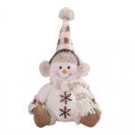Bałwan świąteczny, BOŻE NARODZENIE 28 cm Z PLUSZU KSN170 - obrazek 3