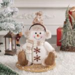 Bałwan świąteczny, BOŻE NARODZENIE 28 cm Z PLUSZU KSN170 - obrazek 4