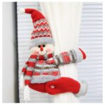 Bałwanek świąteczny Boże Narodzenie na Rzep 34 cm Wzory Norweskie KSN40 - obrazek 2