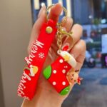 Brelok do kluczy Świąteczna skarpeta, CHRISTMAS BRL346 - obrazek 2