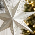DUŻA GWIAZDA PAPIEROWA ŚWIĄTECZNA AŻUROWA biała 60 cm WITRAŻ 3D WG13 - obrazek 4