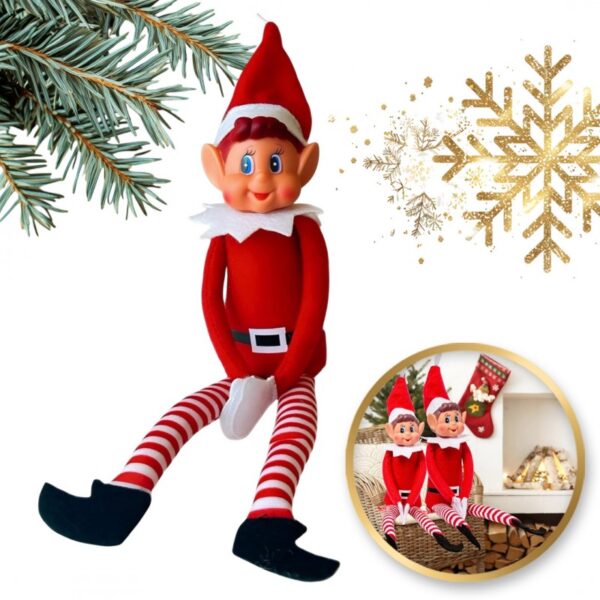 Elf, figurka skrzat krasnal zabawa adwentowa KSN204