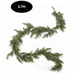 Girlanda świąteczna 270 cm, długa zielona sztuczna choina jak żywa WSN33 - obrazek 5