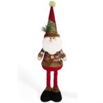 Mikołaj figurka, wyciągane nogi BOŻE NARODZENIE 62 cm Z PLUSZU KSN159 - obrazek 2