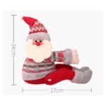 Mikołaj krasnal świąteczny Boże Narodzenie na Rzep 34 cm Wzory Norweskie KSN38 - obrazek 3