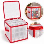 ORGANIZER, pudełko na BOMBKI 64szt, ozdoby świąteczne, przechowywanie 30x30cm POJ14
