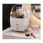 Organizer szkatułka na kosmetyki, biżuterię XL wielopoziomowy 27x21x39 cm CB76B - obrazek 3