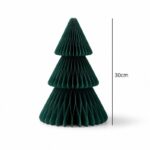 Papierowa dekoracja choinka Bożonarodzeniowa składana, zielona 30cm WOZ63 - obrazek 2