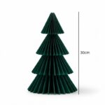 Papierowa dekoracja choinka Bożonarodzeniowa składana, zielona 30cm WOZ66 - obrazek 2