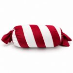 Poduszka w kształcie Świątecznego Cukierka, biało czerwona, piękna welurowa 60cm PDS29 - obrazek 5