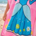 Ręcznik kąpielowy plażowy, na basen peleryna dziecięca KOPCIUSZEK PEL01WZ19 - obrazek 2