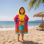 Ręcznik kąpielowy plażowy, na basen peleryna dziecięca PEL01WZ17 - obrazek 2