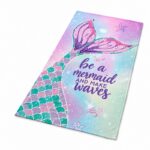 Ręcznik plażowy, na basen BE A MEMAID, syreni ogon 150x70 REC54WZ11 - obrazek 5