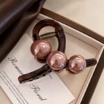 Spinka do włosów, do koka, elegancka klamra XL z kuleczkami SP473 - obrazek 3