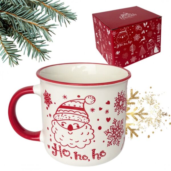 Świąteczny Kubek ceramiczny 350 ml + Pudełko na Prezent KB12