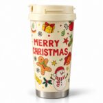 Świąteczny kubek termiczny 520ml z uchwytem i ustnikiem, MERRY CHRISTMAS CUP34 - obrazek 4