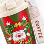 Świąteczny kubek termiczny 550ml z uchwytem i ustnikiem, MERRY CHRISTMAS CUP33 - obrazek 4