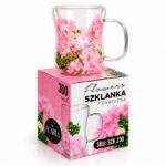 Szklanka termiczna z kwiatami w środku 300ml 1szt, pełna hortensji, róż i zieleń SZK230 - obrazek 5
