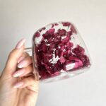 Szklanka termiczna z kwiatami w środku, pełna hortensji, burgund bordo180 ml 1szt SZK219 - obrazek 3