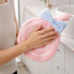 Szybkoschnący ręcznik do rąk na sznurku - wzór lizak z kokardką REC57WZ1 - obrazek 2