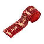 Taśma świąteczna na kokardę, wstążka na prezent Boże Narodzenie 5cm x 5m KSN85 - obrazek 2