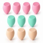 Zestaw 10 szt. miękkich gąbeczek do makijażu, blender PASTEL MINT GB11