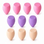 Zestaw 10szt. miękkich gąbeczek do makijażu, blender PASTEL VIOLET GB12