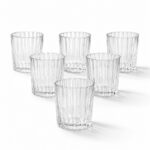 Zestaw 6 szt szklanek ryflowanych do latte, napojów, drinków 210ml SZK224ZESTAW6 - obrazek 5