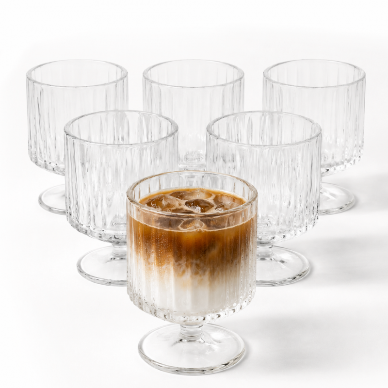 zestaw-6-szt-szklanek-ryflowanych-na-nozce-do-deserow-drinkow-250ml-szk226zestaw6 Zestaw 6 szt szklanek ryflowanych na nóżce do deserów, drinków 250ml SZK226ZESTAW6 - obrazek 1