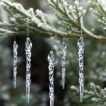 Zestaw sopli wiszących Sople na choinkę 12 sztuk BOŻE NARODZENIE 12,5 cm długie WOZ19 - obrazek 2